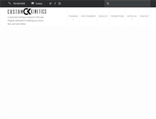 Tablet Screenshot of customkinetics.com